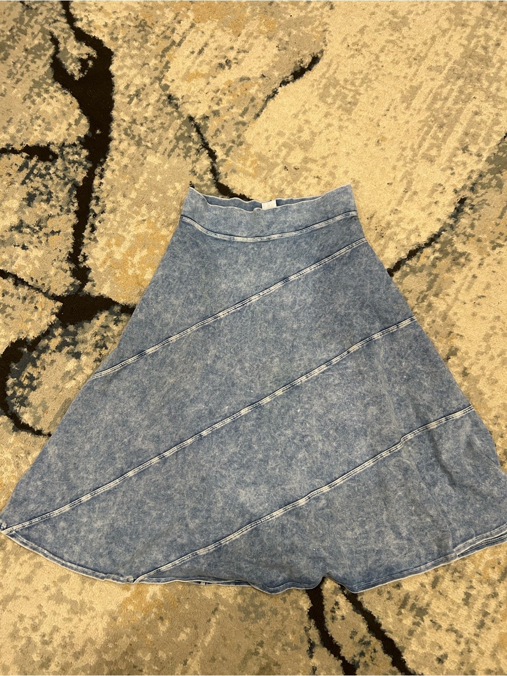 Hard Tail Washed Blue Circle Skirt